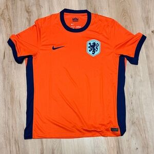 Nike Orange and Navy Men's Jersey *Never Worn
